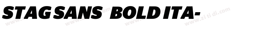 STAG SANS   BOLD ITA字体转换